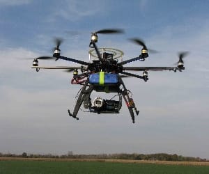 drone camera is seen in vrindavan